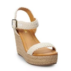 Neutral crochet wedge - madden NYC Vanity Women's Wedge Sandals